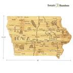 Destination Iowa Cutting Board, 15-1/2" x 10-1/4"