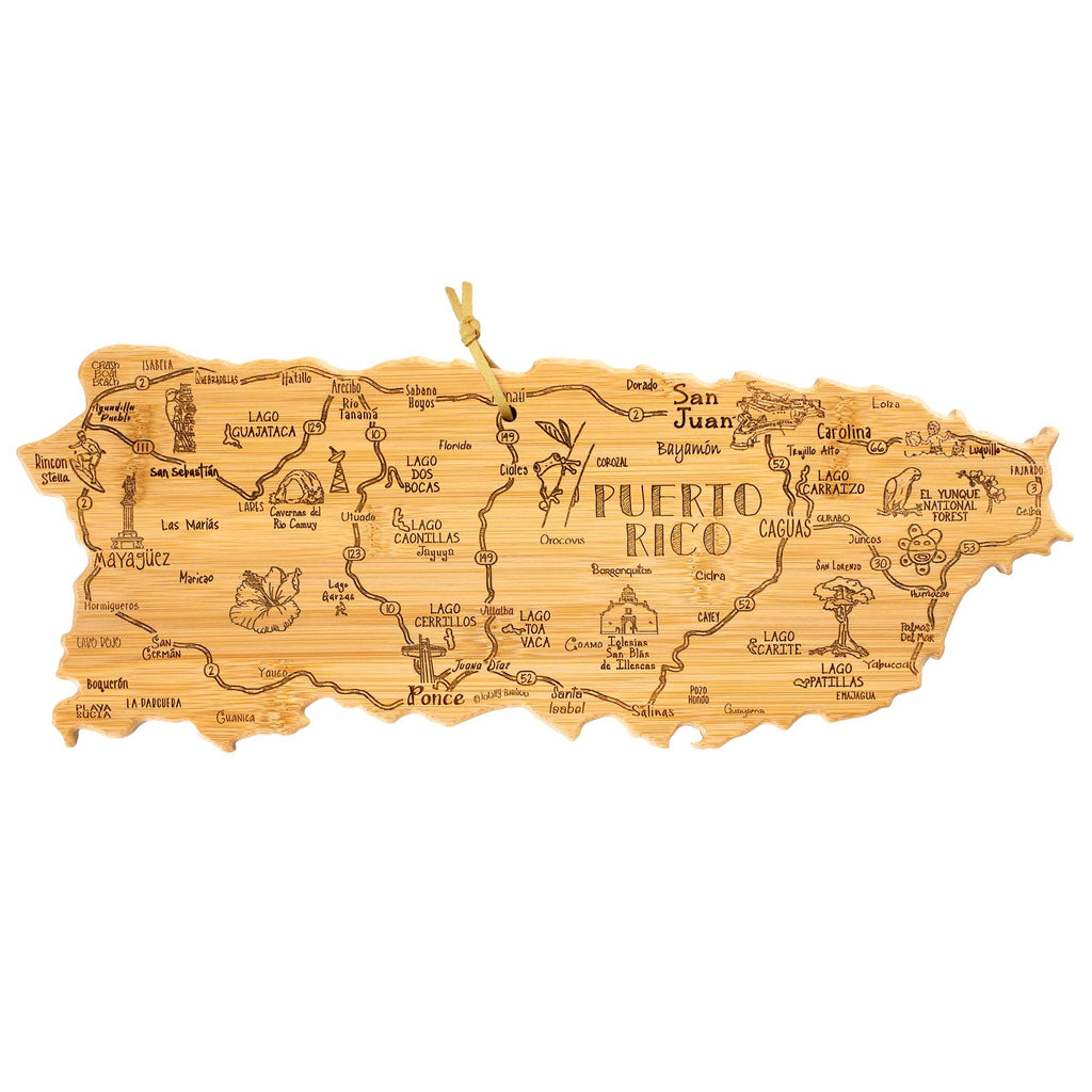 Destination Puerto Rico Cutting Board, 18" x 7"