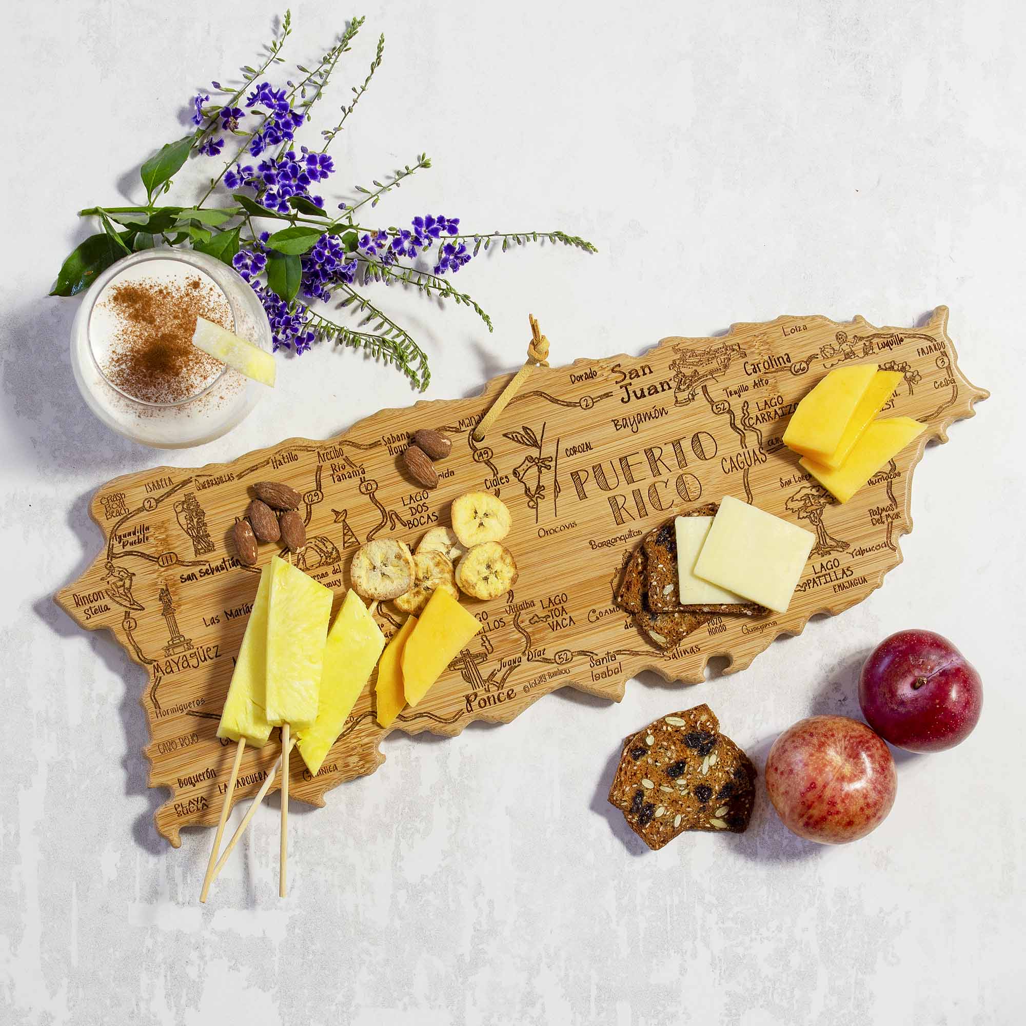 Destination Puerto Rico Cutting Board, 18" x 7"