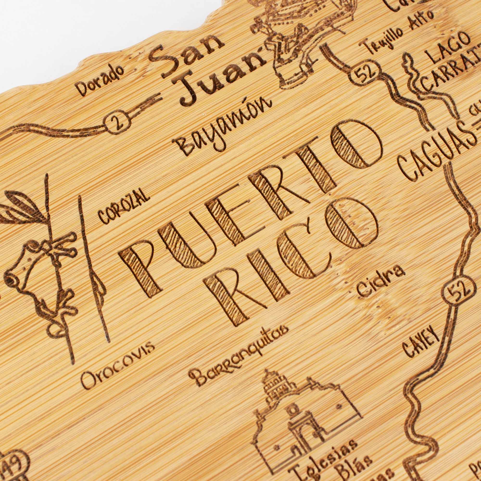 Destination Puerto Rico Cutting Board, 18" x 7"
