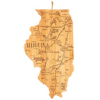 Destination Illinois Cutting Board, 16-1/2" x 9-1/4"