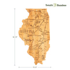 Destination Illinois Cutting Board, 16-1/2" x 9-1/4"