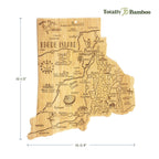 Destination Rhode Island Cutting Board, 13-3/4" x 12-1/2"