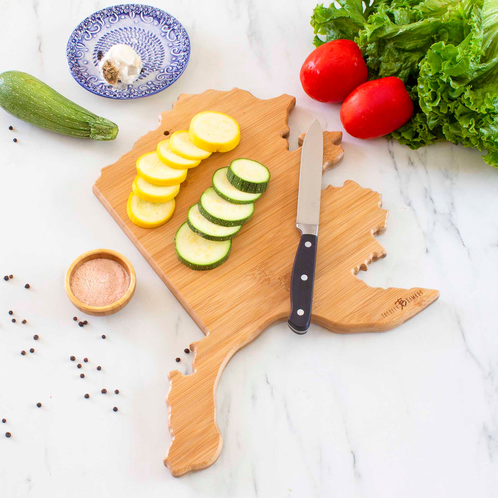 Destination Alaska Cutting Board, 13-3/8" x 13-1/2"