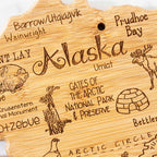 Destination Alaska Cutting Board, 13-3/8" x 13-1/2"