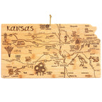 Destination Kansas Cutting Board, 16-3/4" x 9-1/4"