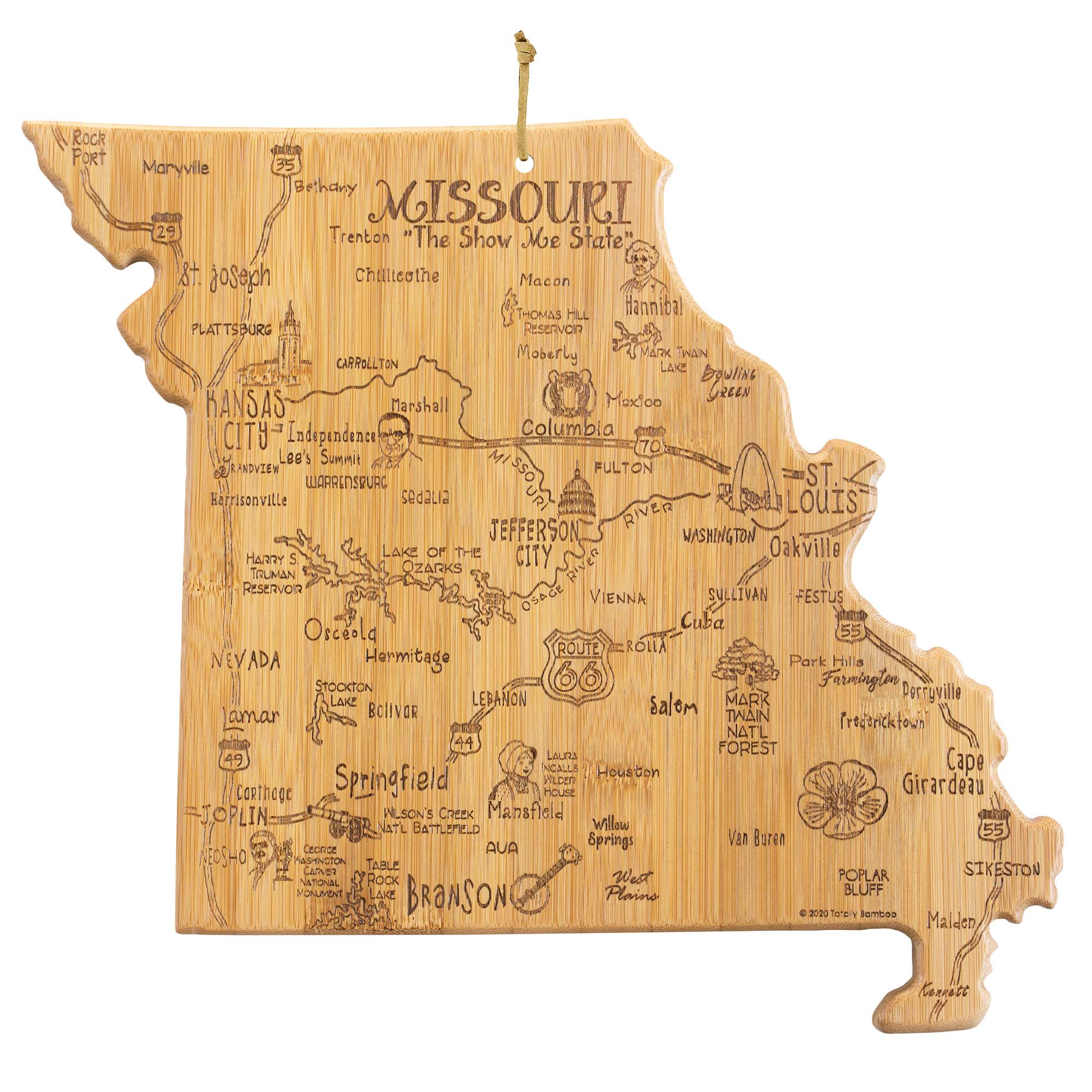 Destination Missouri Cutting Board, 11-3/4" x 13-1/2"