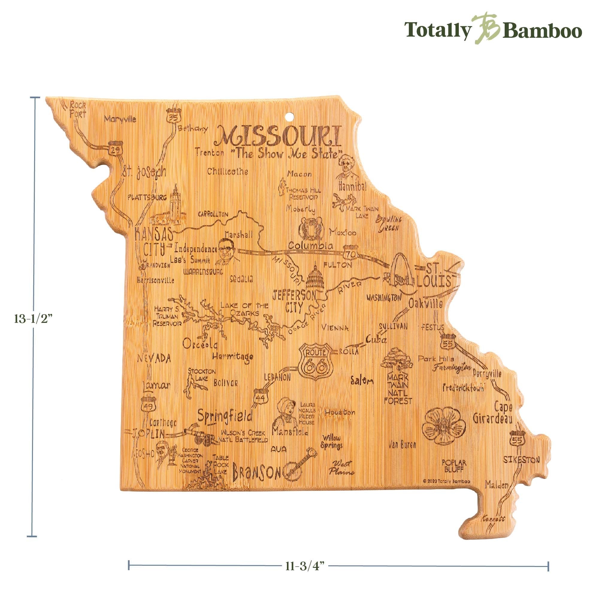 Destination Missouri Cutting Board, 11-3/4" x 13-1/2"