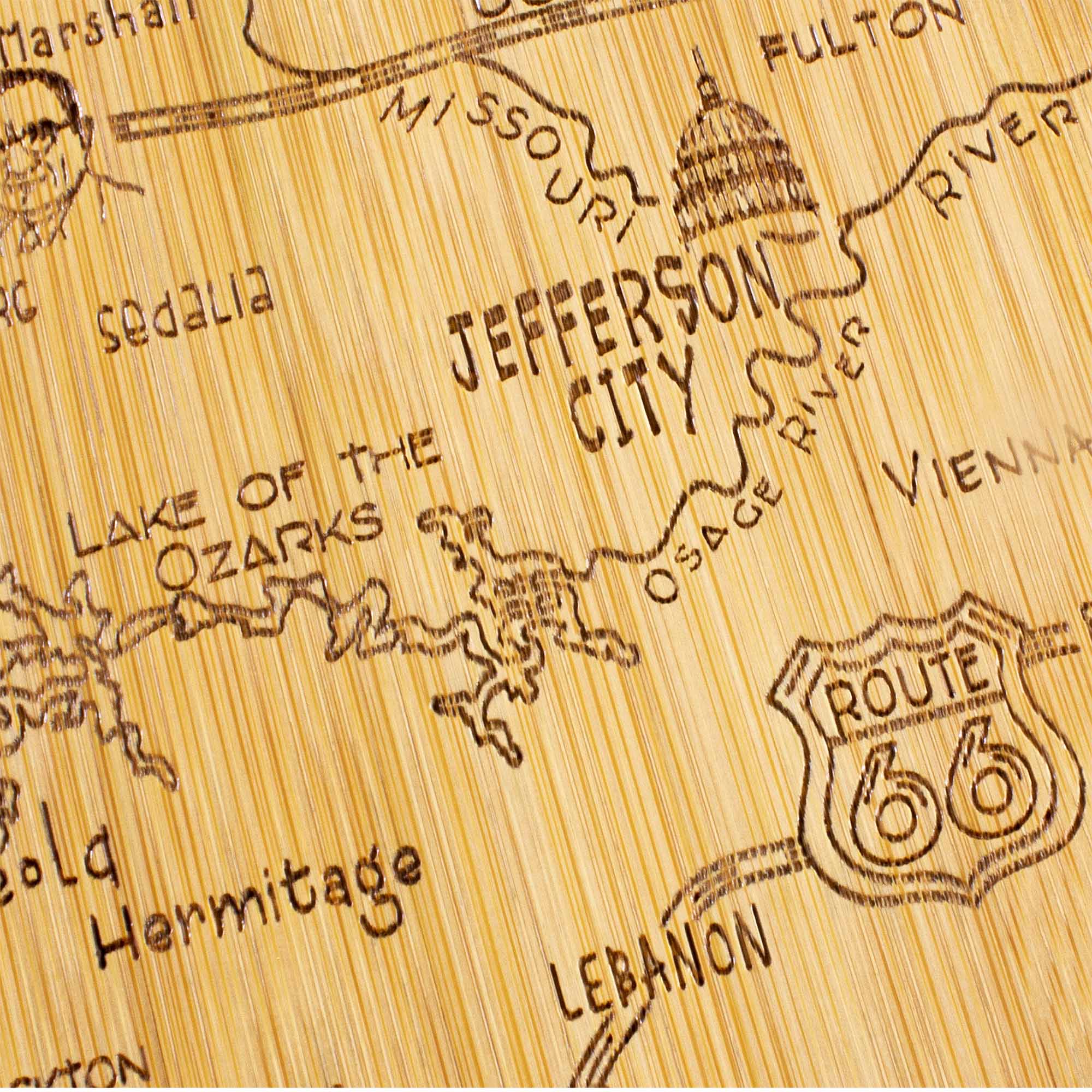 Destination Missouri Cutting Board, 11-3/4" x 13-1/2"