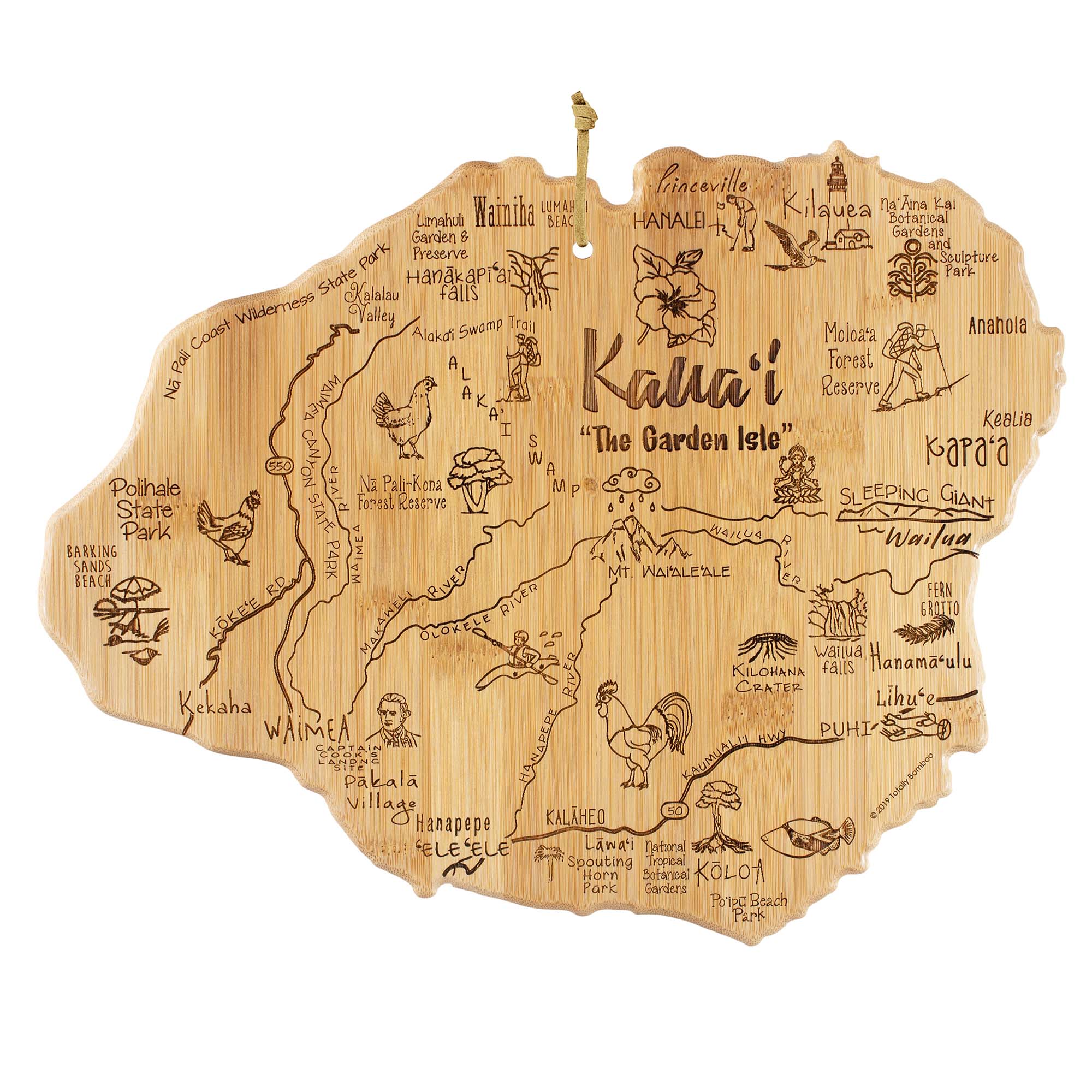 Destination Kauai Cutting Board, 9-3/4" x 12-1/2"