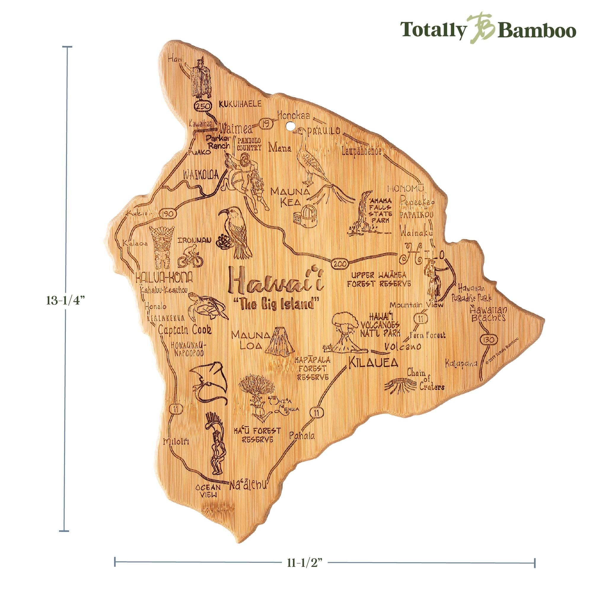 Destination Hawaii Cutting Board, 13-1/4" x 11-1/2"