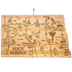 Destination North Dakota Cutting Board, 9-3/4" x 16"