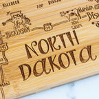 Destination North Dakota Cutting Board, 9-3/4" x 16"