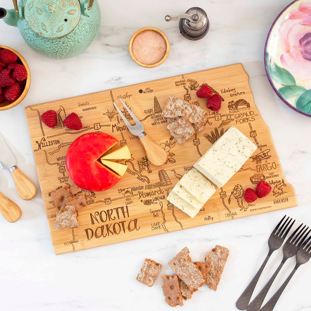 Destination North Dakota Cutting Board, 9-3/4" x 16"