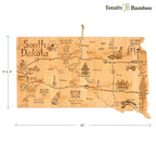 Destination South Dakota Cutting Board, 9-3/4" x 16"