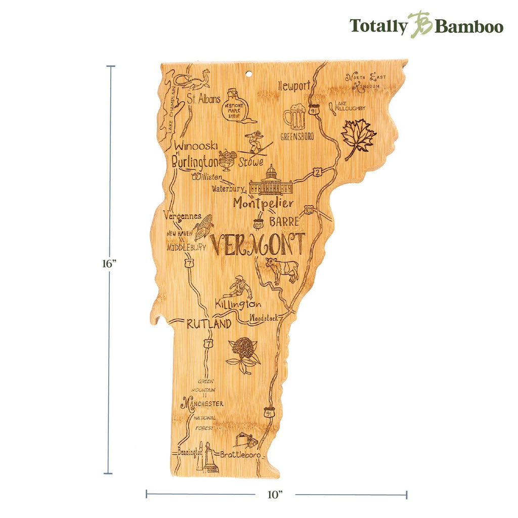Destination Vermont Cutting Board, 16" x 10"