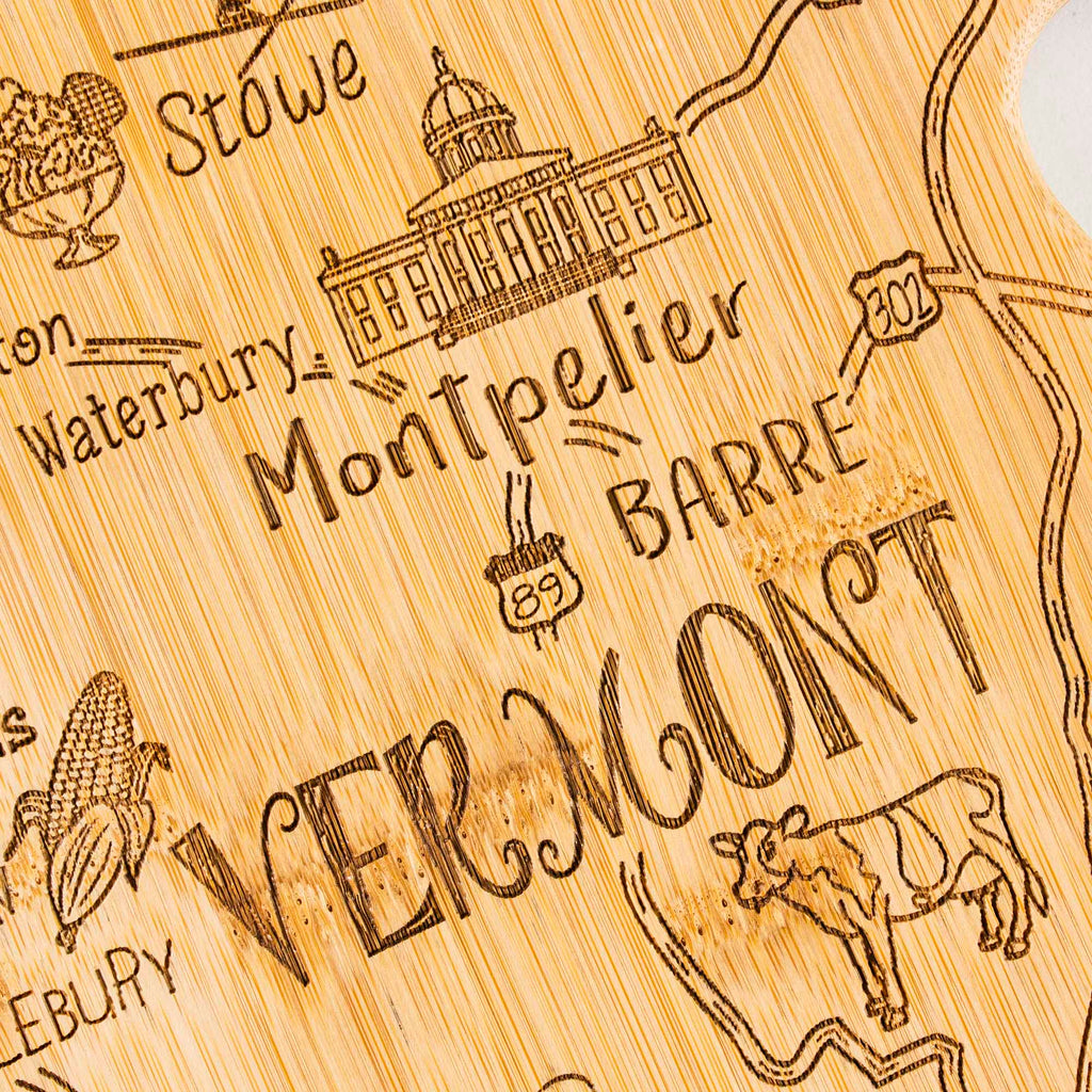 Destination Vermont Cutting Board, 16" x 10"