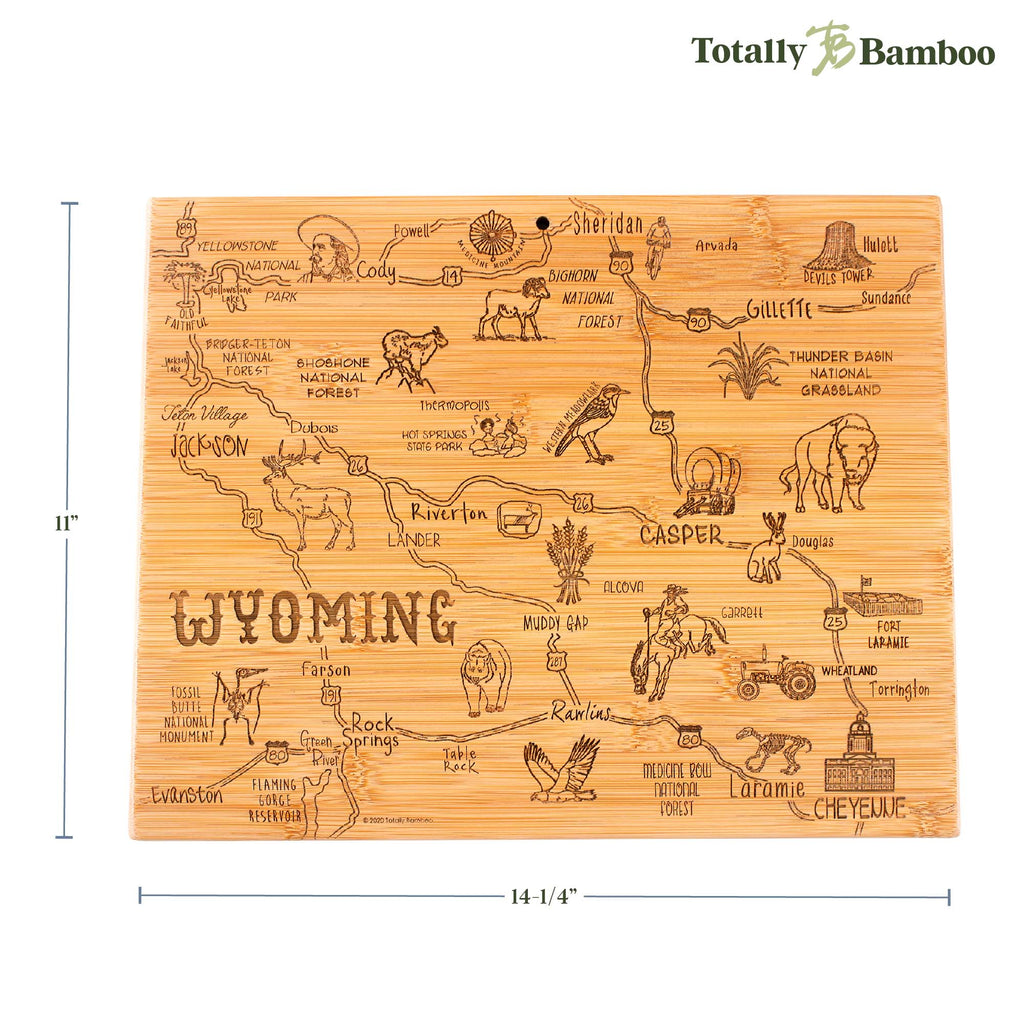 Destination Wyoming Cutting Board, 11" x 14-1/4"