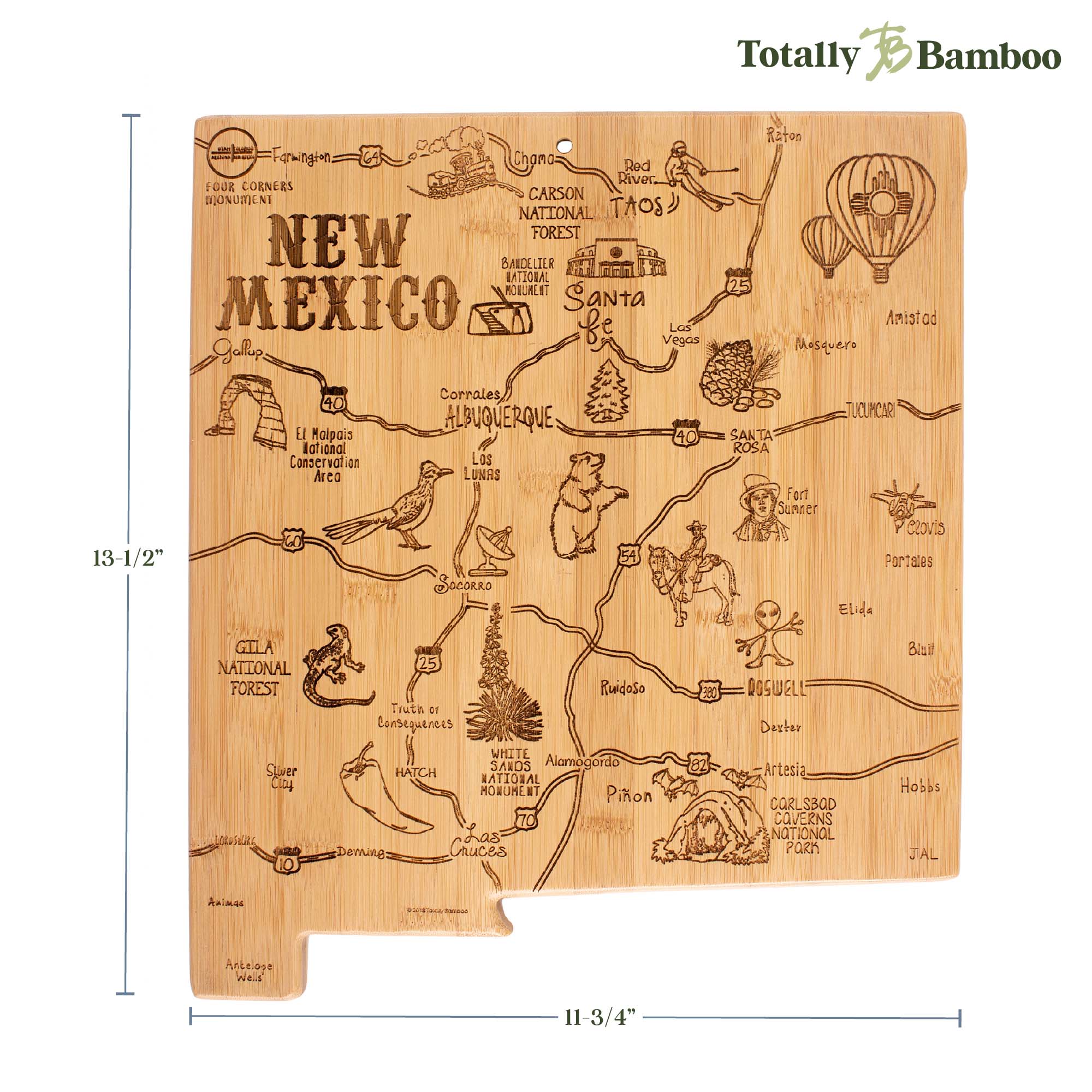 Destination New Mexico Cutting Board, 11-3/4" x 13-1/2"