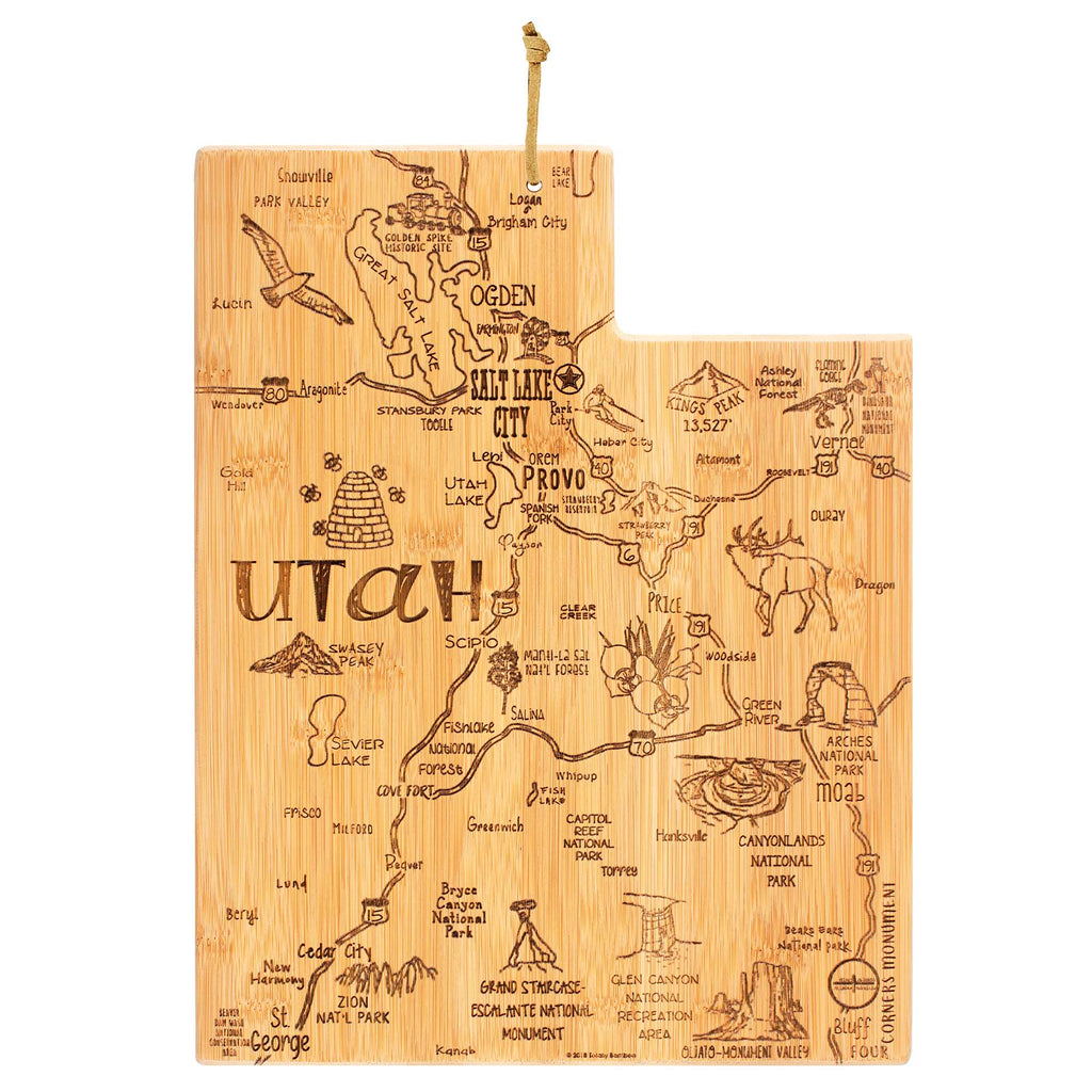 Destination Utah Cutting Board, 11" x 14-1/4"