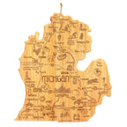 Destination Michigan Mitten Cutting Board, 13-1/4" x 11-3/4"