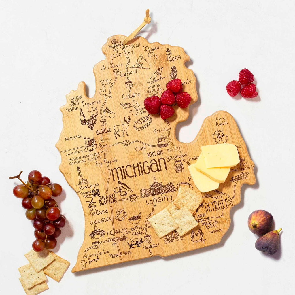 Destination Michigan Mitten Cutting Board, 13-1/4" x 11-3/4"