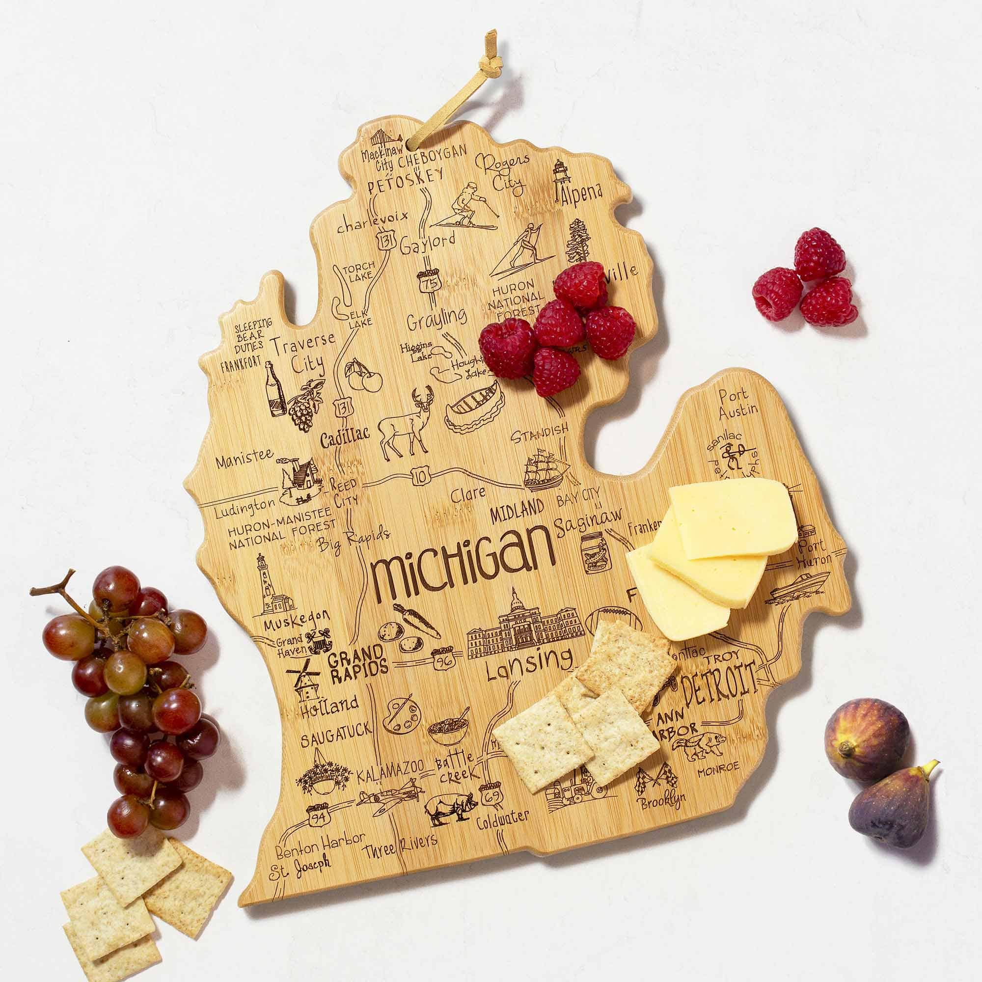 Destination Michigan Mitten Cutting Board, 13-1/4" x 11-3/4"