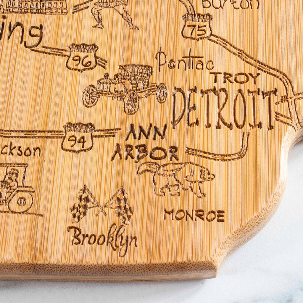 Destination Michigan Mitten Cutting Board, 13-1/4" x 11-3/4"