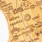 Destination Michigan Mitten Cutting Board, 13-1/4" x 11-3/4"