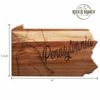 Rock & Branch® Origins Series Pennsylvania Cutting Board