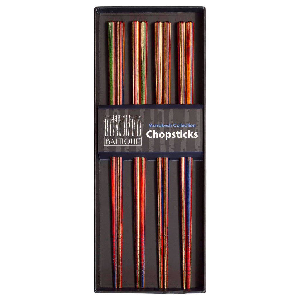 Baltique® Marrakesh Collection Reusable Chopsticks, 4 Pairs