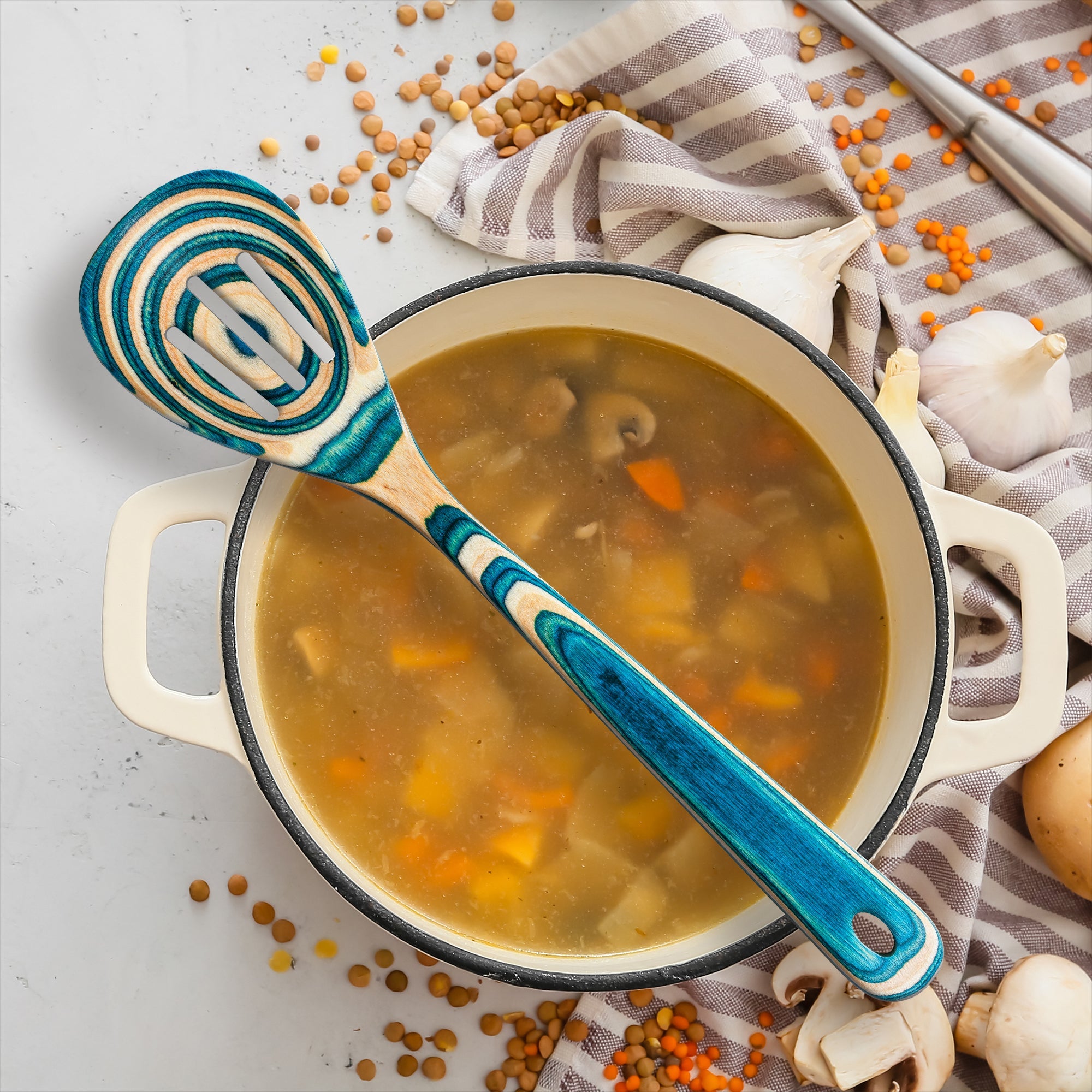 Baltique® Mykonos Collection Slotted Spoon, 12-1/2"
