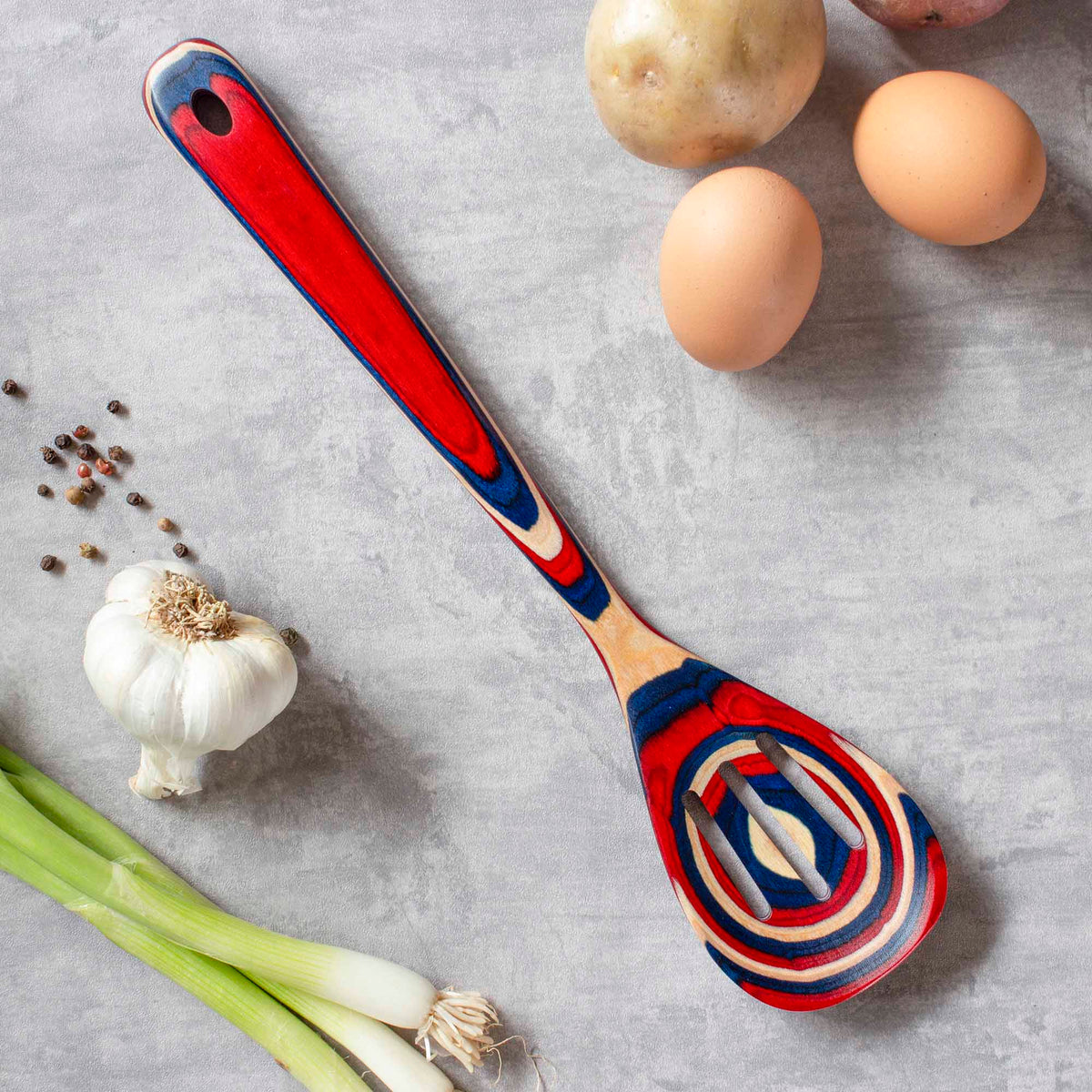 Baltique® Old Glory Collection Slotted Spoon, 12-1/2"