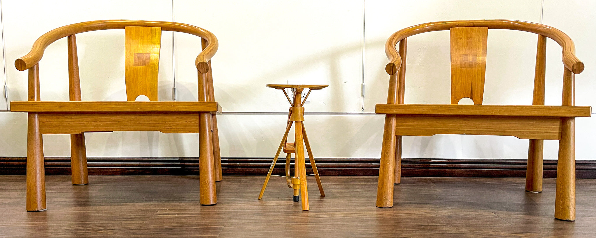 Handcrafted Bamboo Detailed Chair
