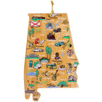 Alabama Cutting Board with Artwork by Fish Kiss™