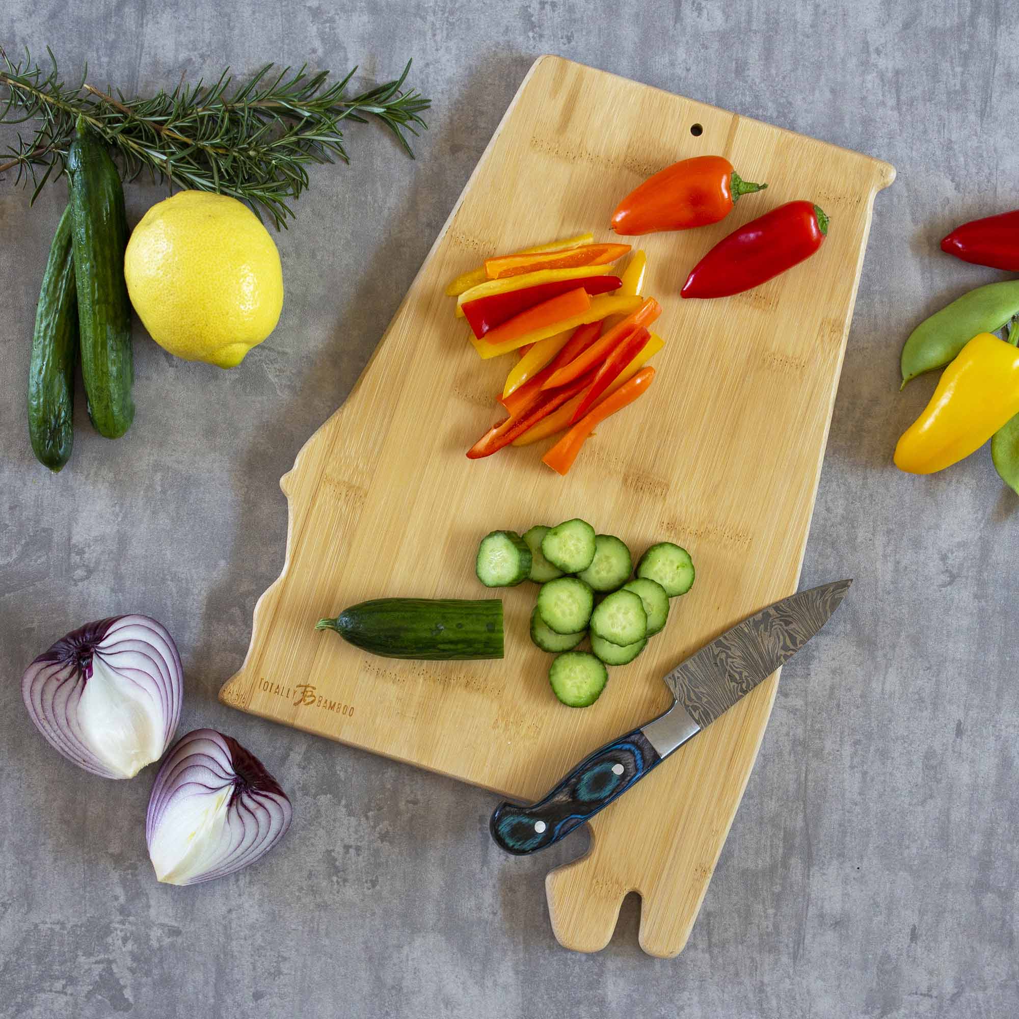 Alabama Cutting Board with Artwork by Fish Kiss™