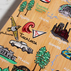 Alabama Cutting Board with Artwork by Fish Kiss™