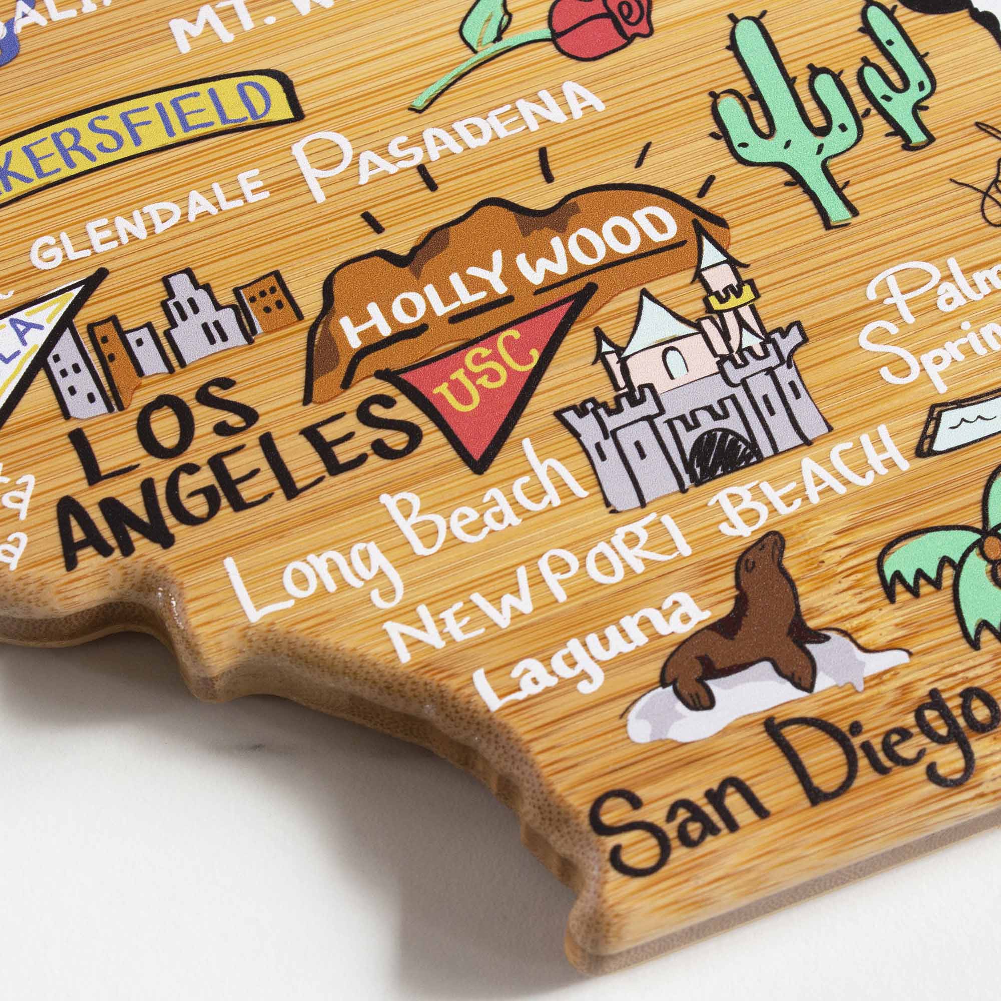 California Cutting Board with Artwork by Fish Kiss™