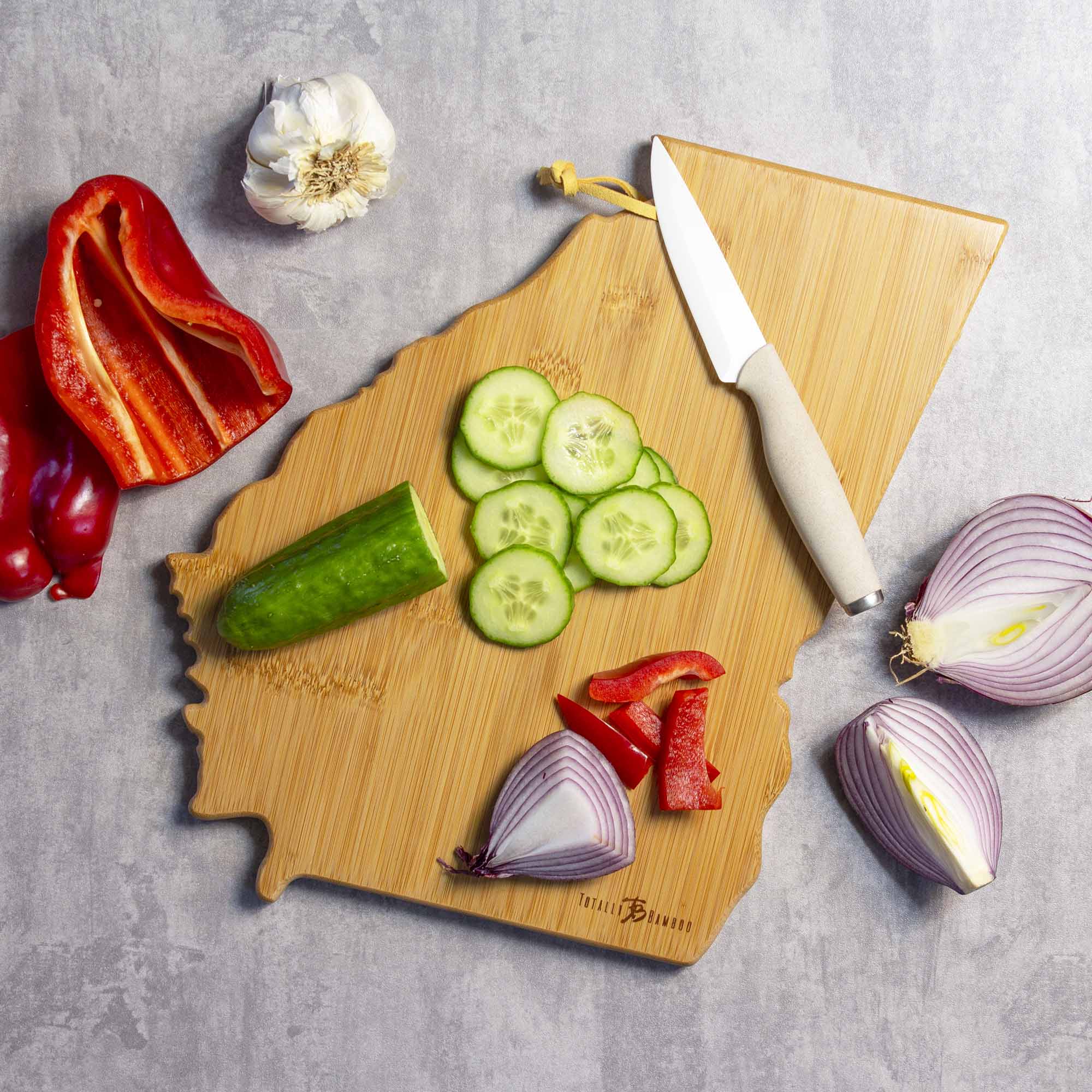 Georgia Cutting Board with Artwork by Fish Kiss™