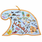 Hawaiian Islands Cutting Board with Artwork by Fish Kiss™