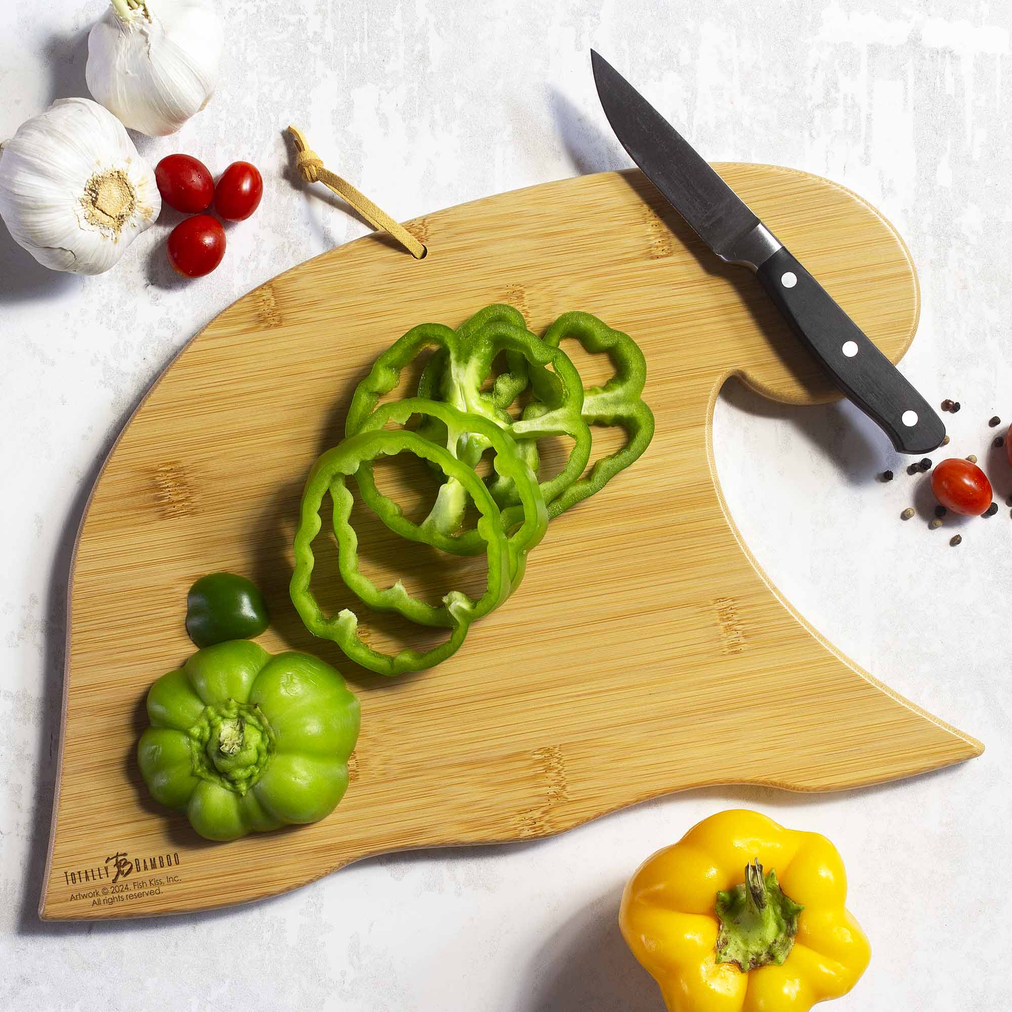 Hawaiian Islands Cutting Board with Artwork by Fish Kiss™