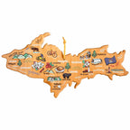 Michigan Upper Peninsula Cutting Board with Artwork by Fish Kiss™