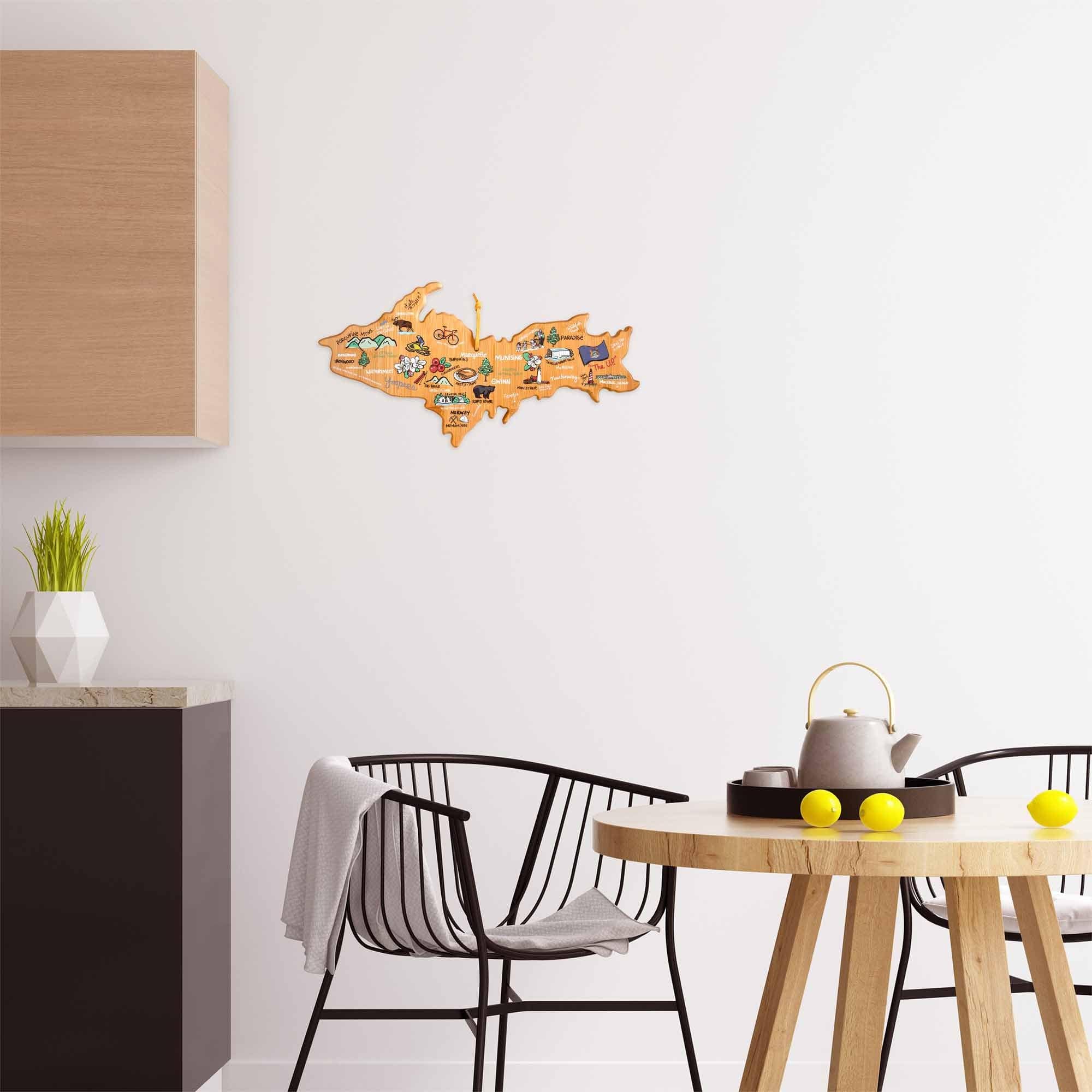 Michigan Upper Peninsula Cutting Board with Artwork by Fish Kiss™