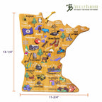 Minnesota Cutting Board with Artwork by Fish Kiss™