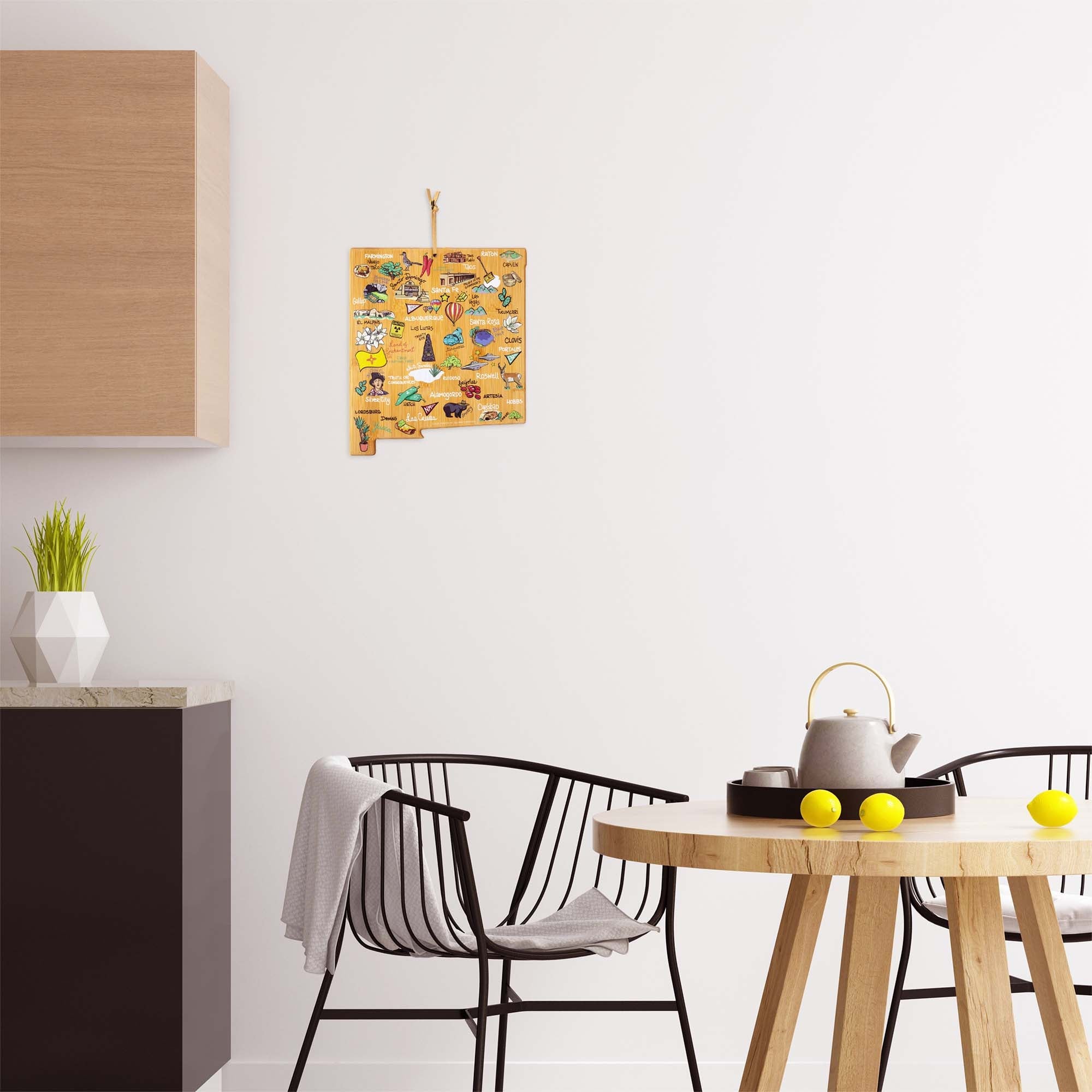 New Mexico Cutting Board with Artwork by Fish Kiss™