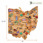 Ohio Cutting Board with Artwork by Fish Kiss™