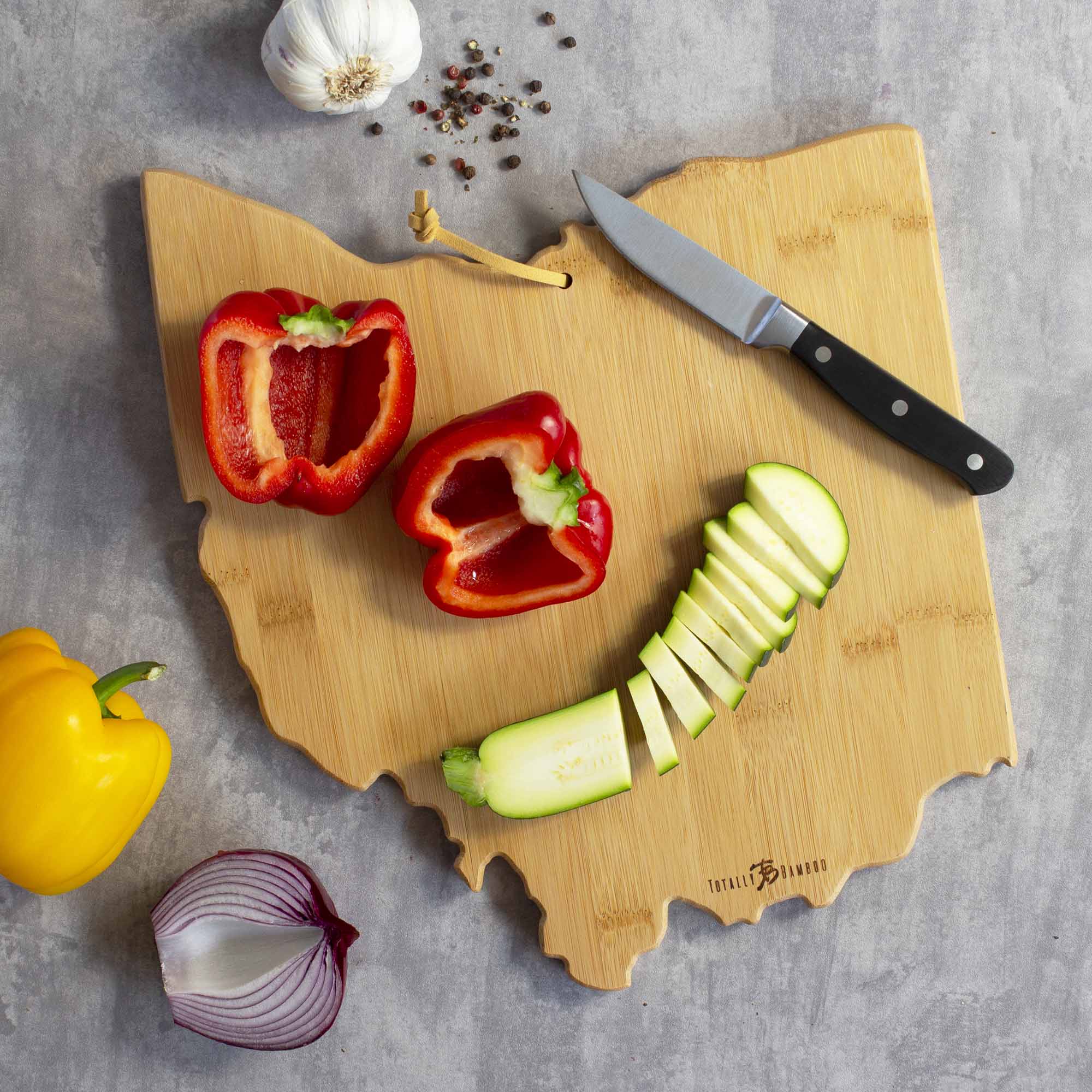 Ohio Cutting Board with Artwork by Fish Kiss™