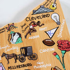 Ohio Cutting Board with Artwork by Fish Kiss™