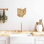 Ohio Cutting Board with Artwork by Fish Kiss™