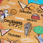Oklahoma Cutting Board with Artwork by Fish Kiss™